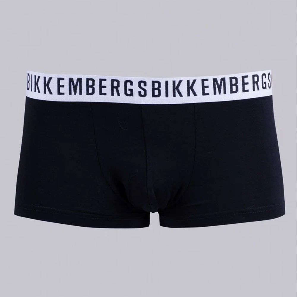 Набор мужских трусов боксеров 3в1 (черные, голубые, зеленые) Bikkembergs BKK61UTR04TR