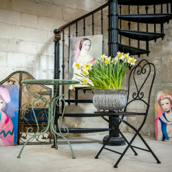 Стул складной Объект мечты Жарден черный антик OM-21061612