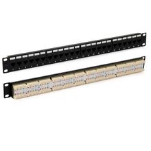 Патч-панель 19&quot;, 1U, 24 порта Hyperline PP3-19-24-8P8C-C5E-110D