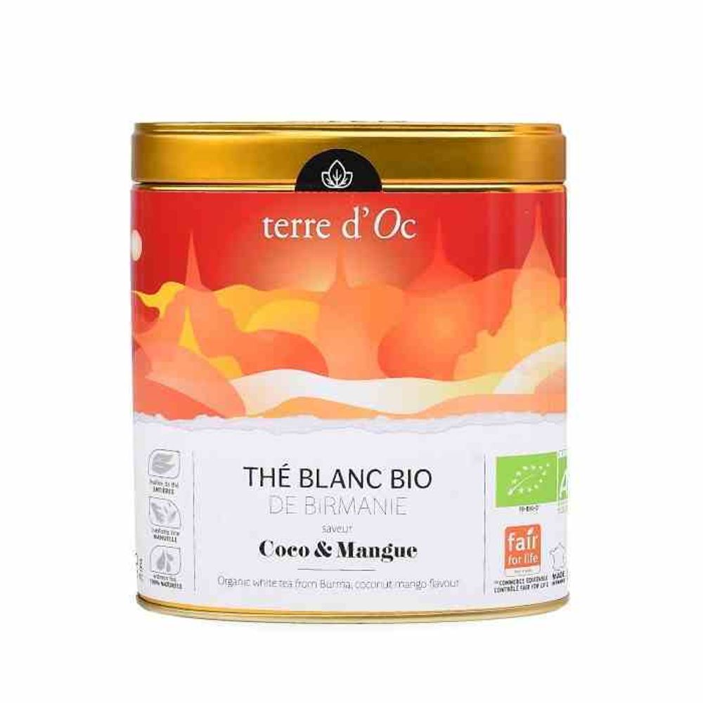 TERRE D&#39;OC TDBIO белый чай 40г кокос / манго белый чай