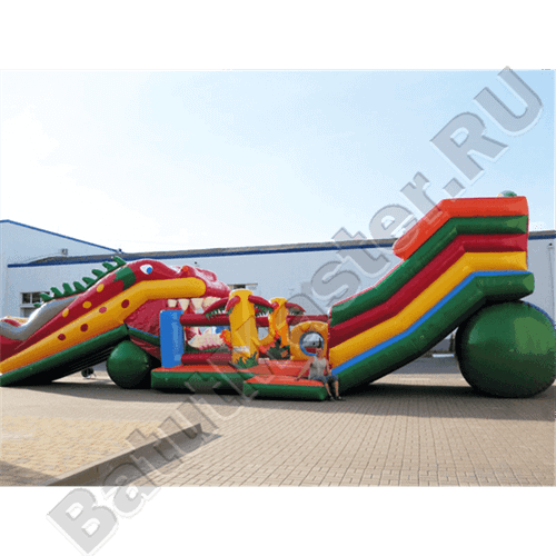 Большая надувная горка "Дракоша"