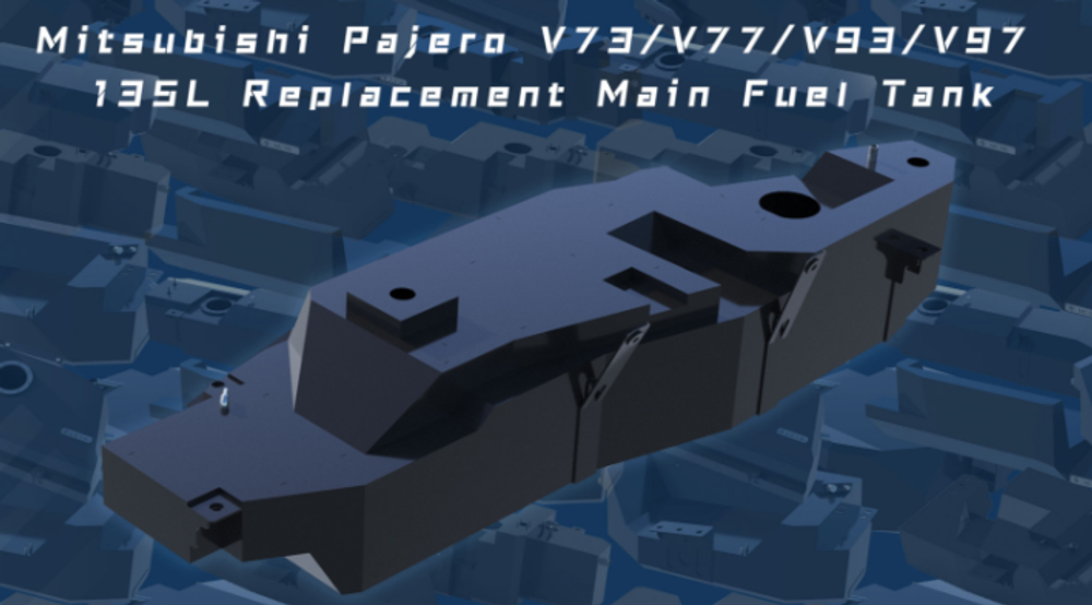 Замена основного топливного бака на 135 литров для Mitsubishi Pajero V73/V77/V93/V97 Паджеро штатный бак топливный насос