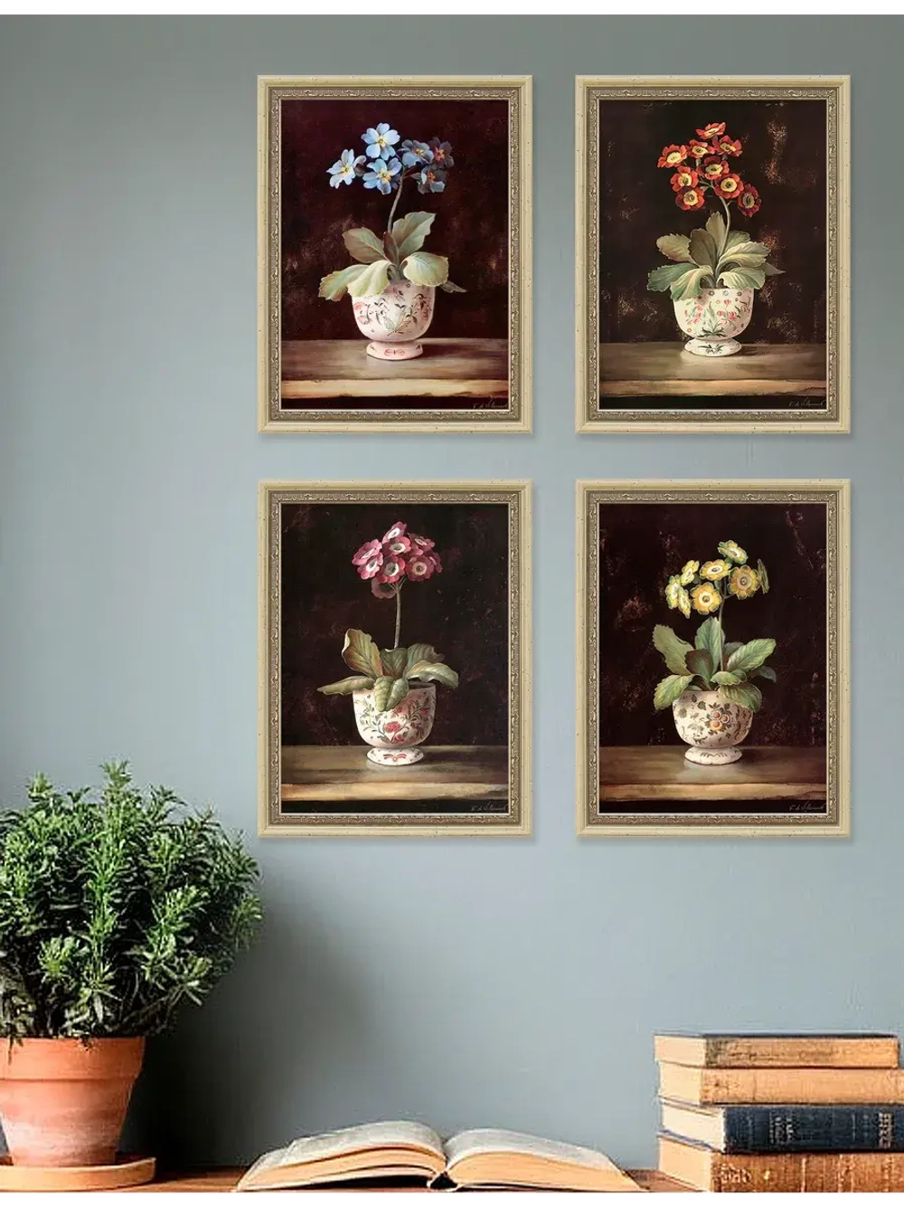 Картины на стену интерьерные 21*27 см 4 шт.