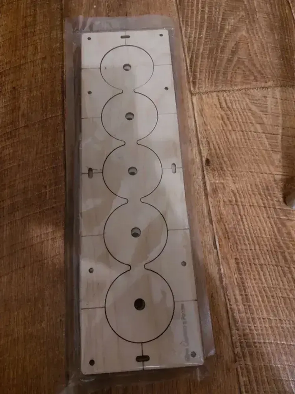 Кондуктор - Шаблон для сверления подрозетников 68 мм - 5 шт от 1 до 5 отверстий - 5 шт от 1 до 5 отверстий