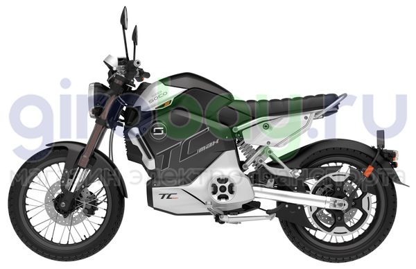 Электромотоцикл WHITE SIBERIA SUPER SOCO TC MAX (Черный-Серебро) фото №2