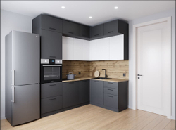 Кухонный гарнитур угловой Вегас 2200х1700 (38мм)