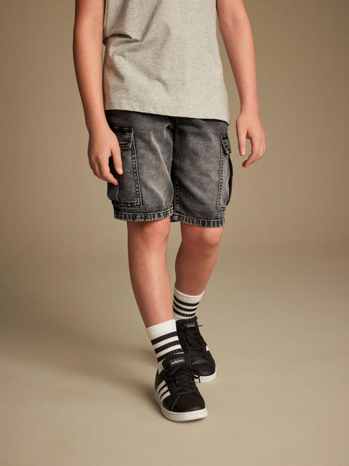 Шорты карго джинсовые для мальчика Next 516-415, Серый