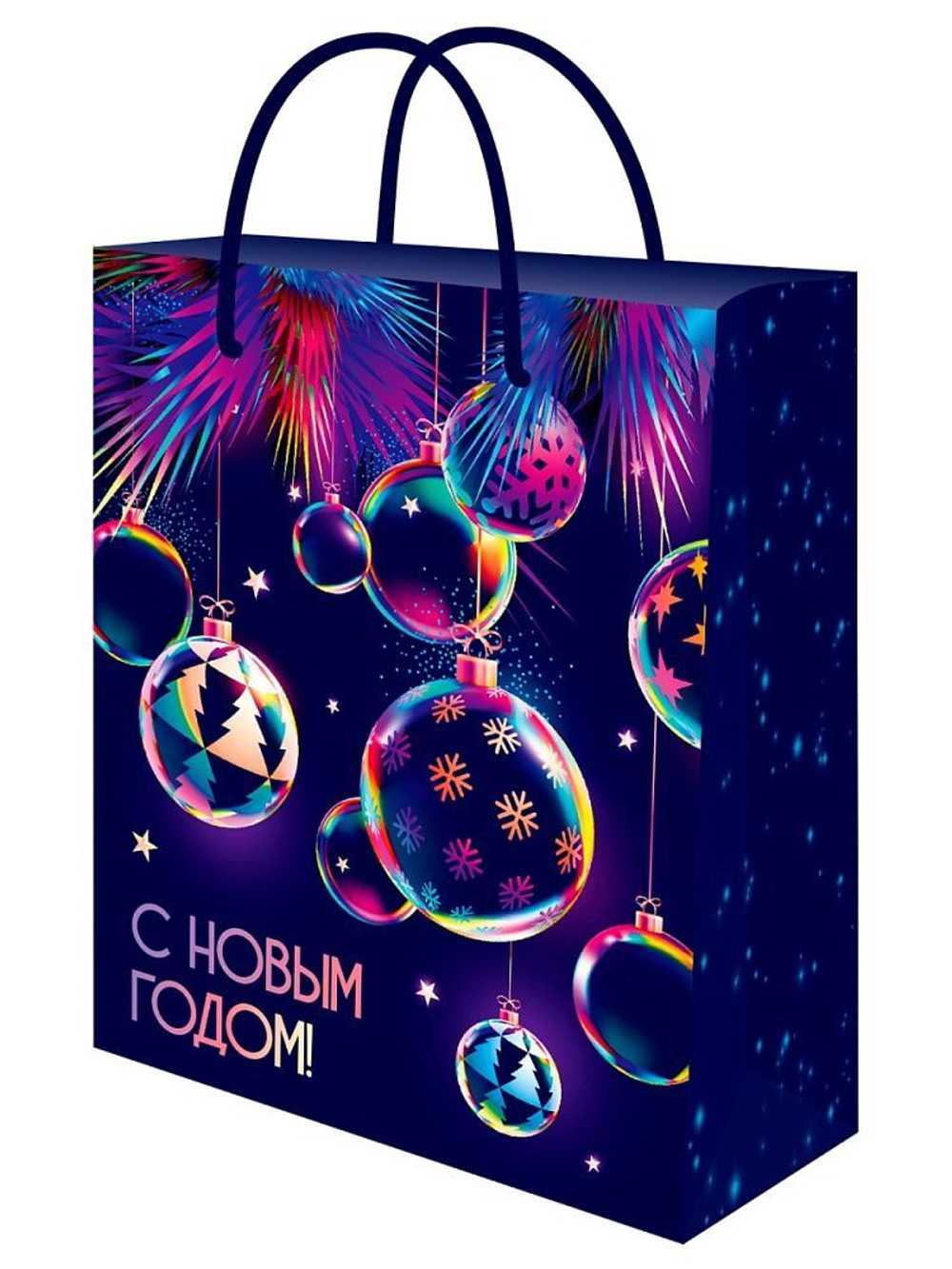 Пакет подар. бум. новогодн. 18*23*10см, 157 гр/м "Сказка"