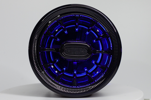 Сопло воздуховода в стиле  "AMG" с цветной подсветкой, для Лада (Гранта, Гранта FL,Ларгус) mini черный глянец