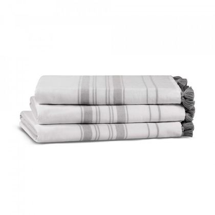 Полотенце 50x90 L'appartement One Side White/taupe белый/лён