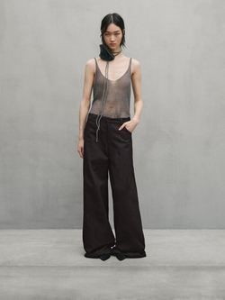 Massimo Dutti Джинсы широкого кроя, коричневый