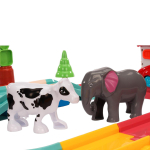 Железная дорога на бат. со светом, звуком и дымом, коробка 1388-02