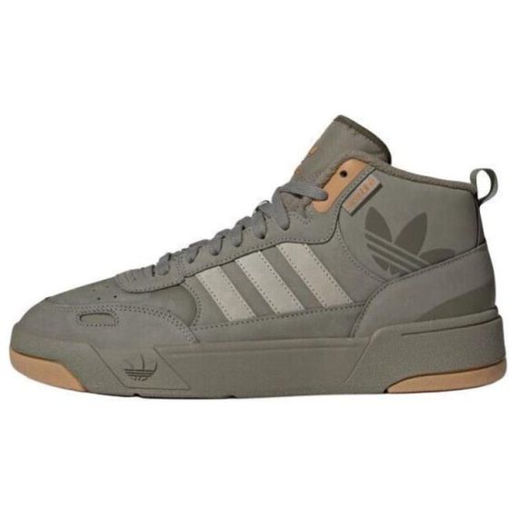adidas originals Post Up Кроссовки для скейтбординга MID Топ Оливково-зеленый Унисекс