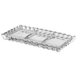 БЛЮДО СЕРВИРОВОЧНОЕ "CRYSTALITY", 3 СЕКЦИИ, 28,5*15*2,5 СМ