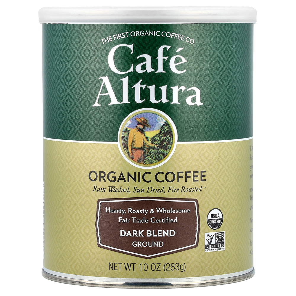 Cafe Altura, органический кофе, молотый, темная смесь, 283 г (10 унций)