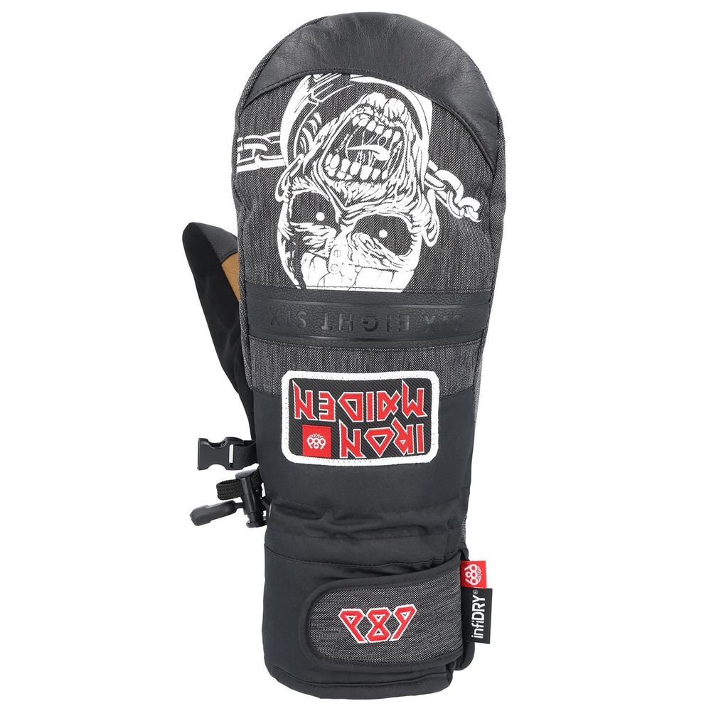 Варежки 686 MNS RECON MITT IRON MAIDEN BLACK DENIM