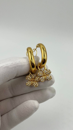 Серьги кольца Milor Italy