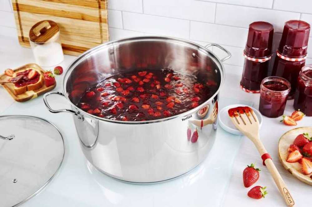 Высокая кастрюля с крышкой Tefal Intuition 32 см 14,5 л B9087414