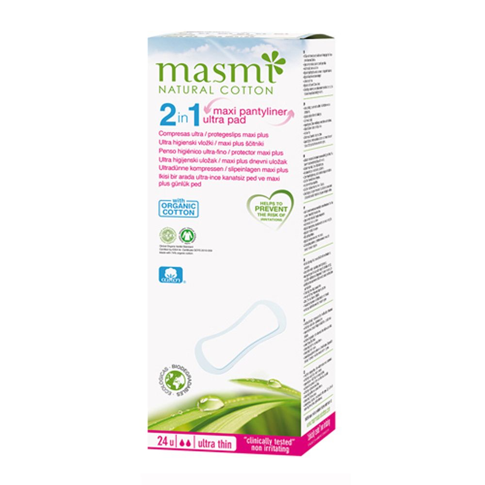 Прокладки 2 в 1 "Soft Maxi Plus" на каждый день и для дней цикла, 24 шт  (Masmi)