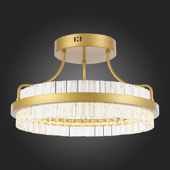 SL383.202.01 Светильник потолочный ST-Luce Матовое золото/Прозрачный LED 1*34W 3000K CHERIO