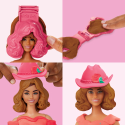 Play-Doh - Пластилин BARBIE FASHIONISTA Бахрома + кукла G1360