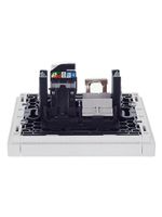 FORTE&PIANO Розетка двойная RJ11+RJ45 кат.5E FP235 белый IEK