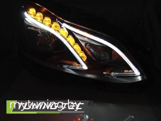 Фары передние BLACK LED DRL для Mercedes E W212 FL