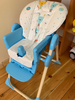 Стул для кормления "Космик" NEW (голубой арт.140703)