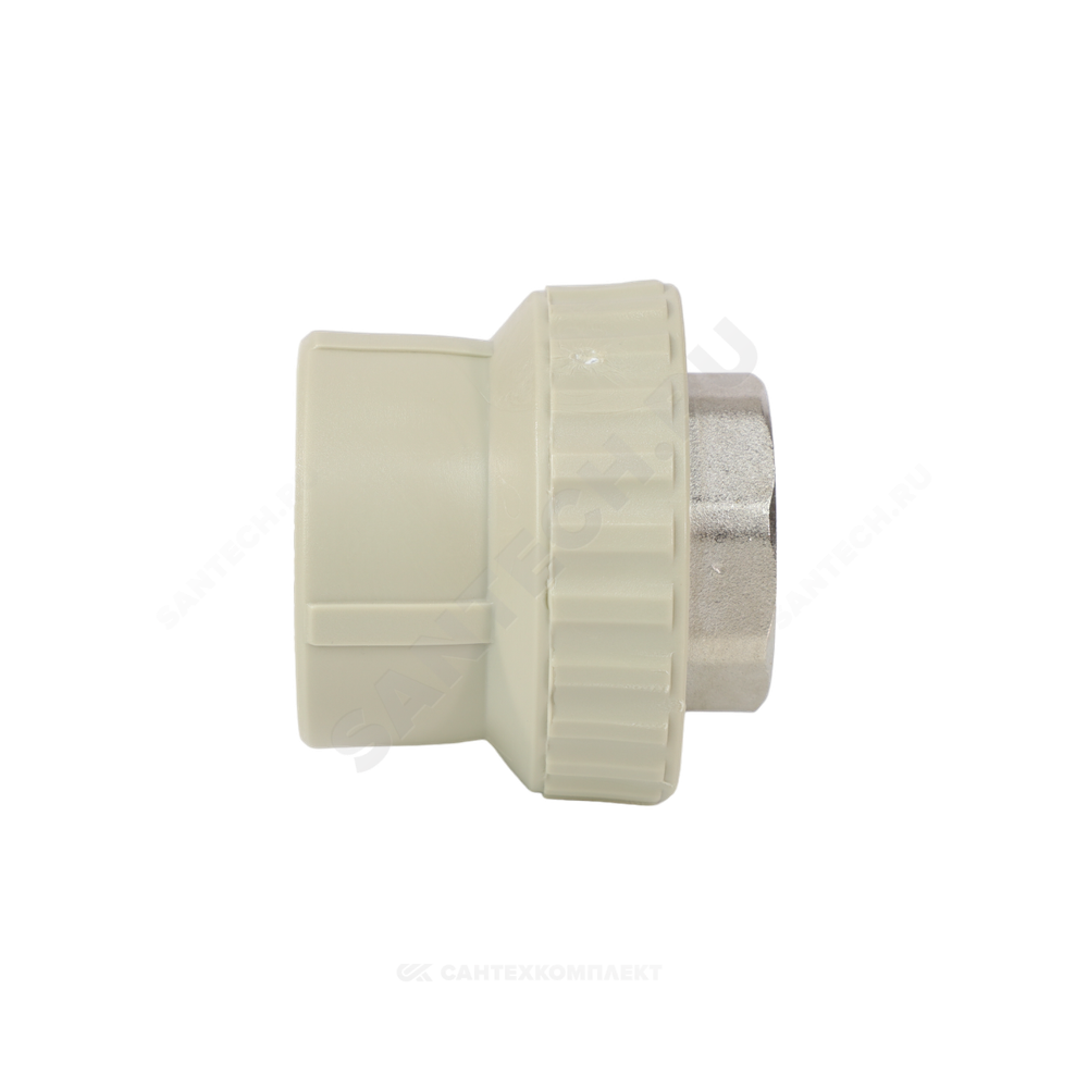 Муфта PP-R комбинированная серая Дн 63х2" ВР под ключ VALFEX 10134063Г