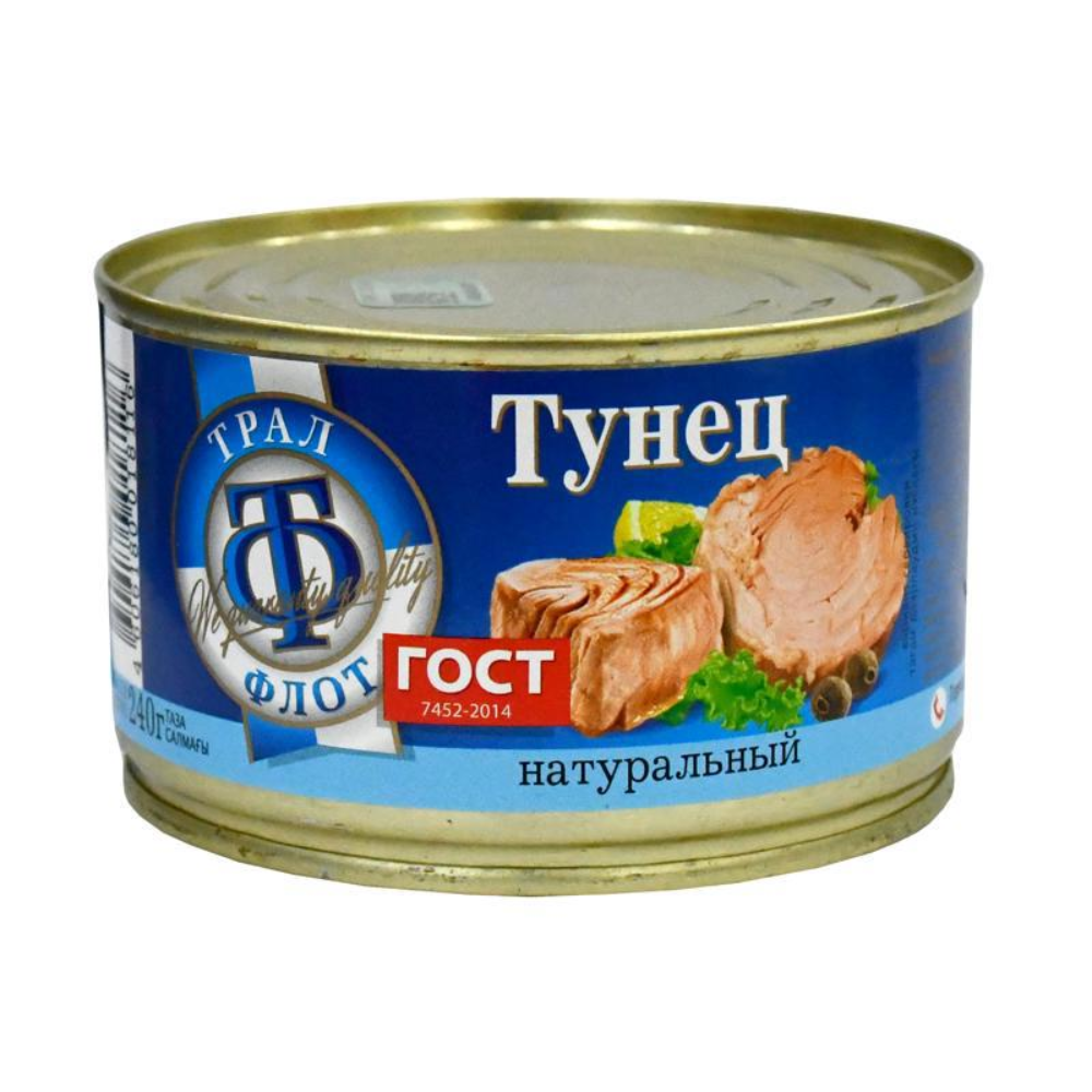 Тунец натуральный ТФ Гост 240 гр