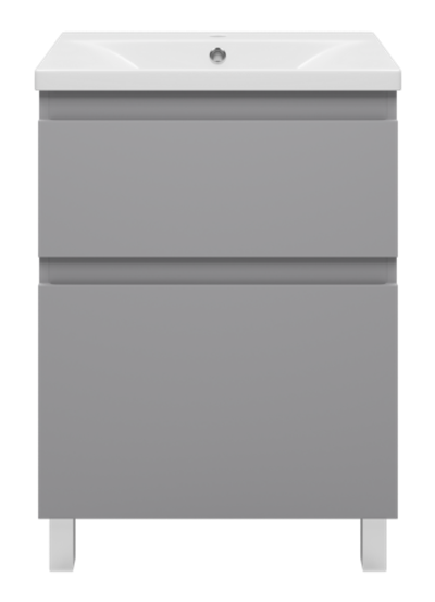 Тумба под раковину Misty Лаки 60 (серая)