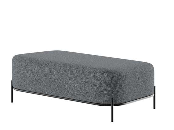 Джайв Диван двухместный без спинки JVE-4 Ness 012/Металл Черный 1250*720*480