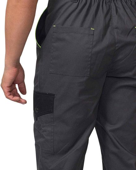 Полукомбинезон "Сириус-Ховард" (т.серый/черный/лимон)