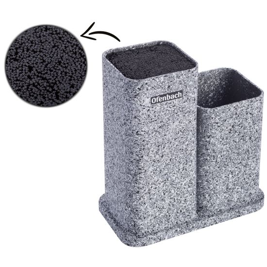 Подставка для ножей и кухонных принадлежностей двойная Ofenbach NB100214