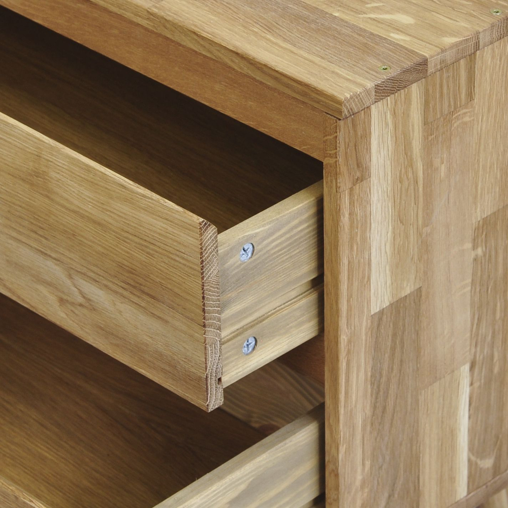 Комод, 70х28х35, Эдгар, для одежды, с ящиками, натуральный дуб, в прихожую, детскую, ванную комнату, Dipriz
