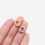 Подвеска с жемчугом в форме буквы "Q", 13,7*9,2мм