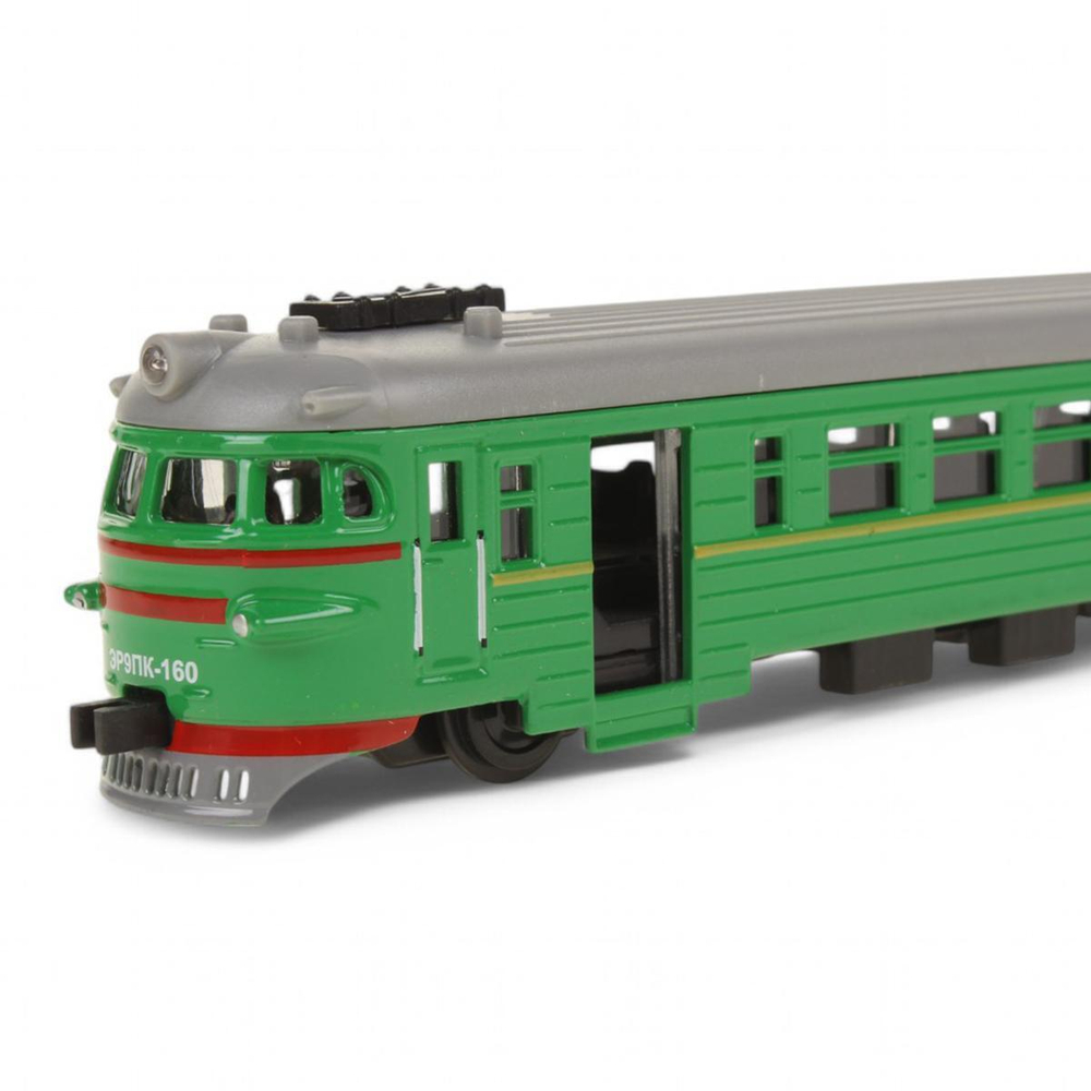 Модель ин. мет. "Электричка" 19см. двери, зеленый, коробка COMTRAIN-19-GN (Технопарк)