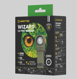Фонарь Armytek Wizard C2 Pro Olive (свет белый) [F08701CO]