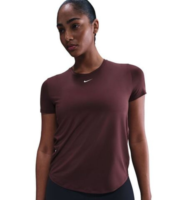 Женская теннисная футболка Nike One Classic Dri-Fit - burgundy crush/white