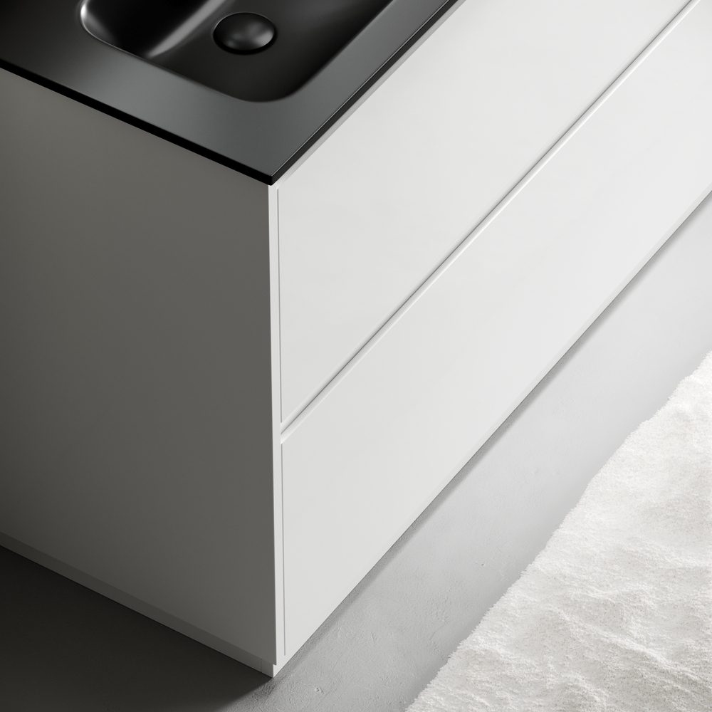 Тумба с раковиной Sancos Libra Floor 120 см LB120F-2W глянцевый белый