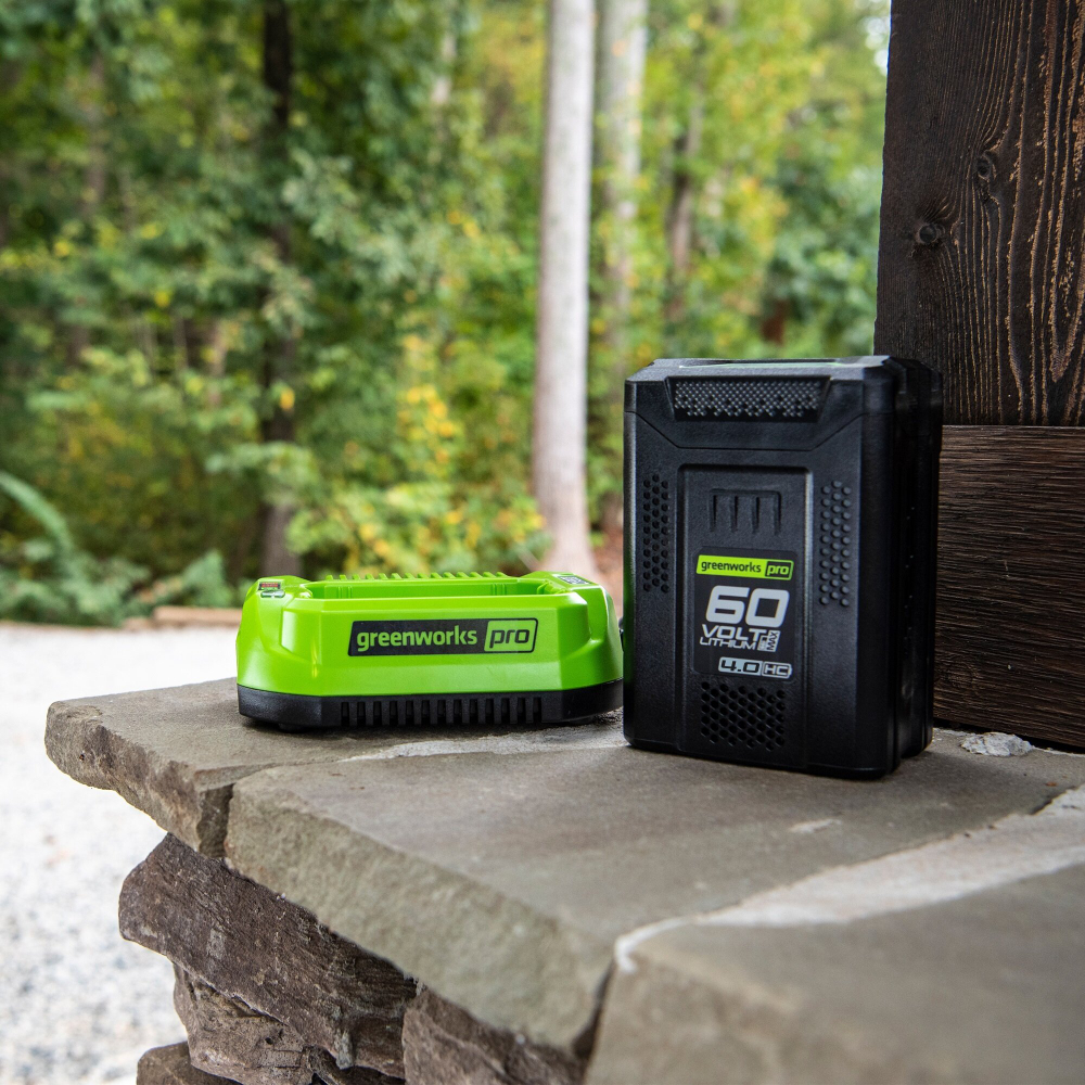 Аккумулятор для техники GREENWORKS G60B4 60В, 4Ач (2918407) ударопрочный