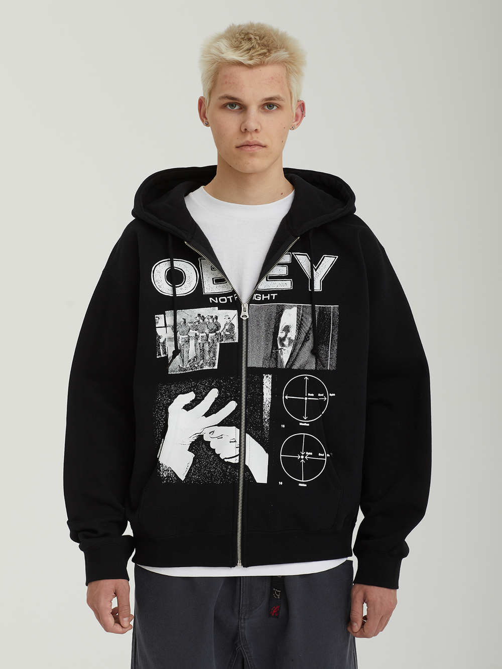 Мужская Толстовка Obey Not Right