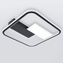 Светильник потолочный светодиодный ЭРА Модерн Henri CLL-1-104W 3K-6,5K RC BK с ДУ черный | Светильники SPB-6 с ДУ