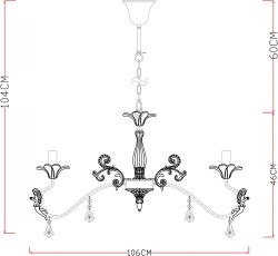 Подвесная люстра Arte Lamp