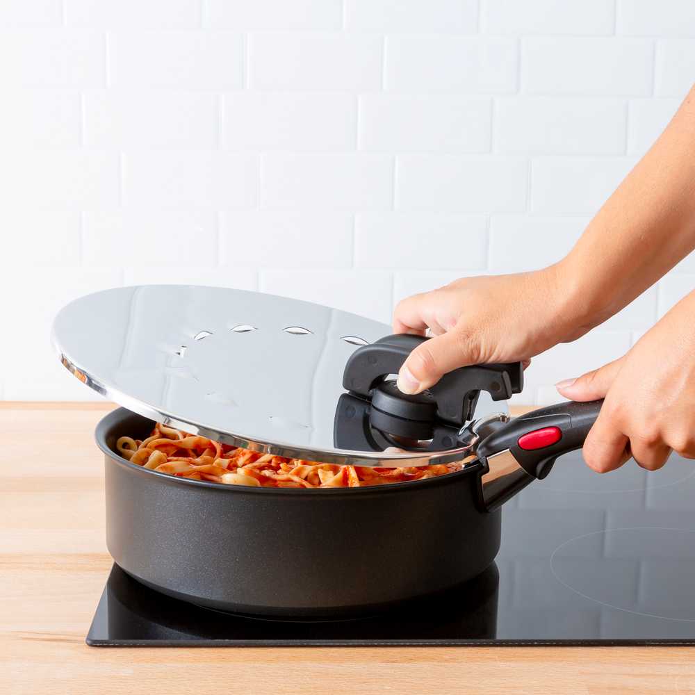 Металлическая крышка для слива Tefal Ingenio L9829853 20-28 см мультидиаметр