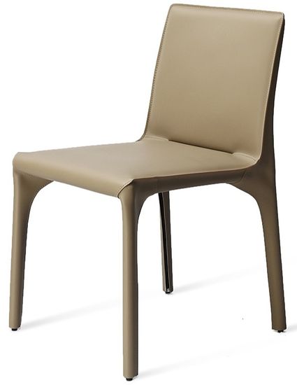 160KD-80060 Стул обеденный экокожа бежевый 56*48*81см