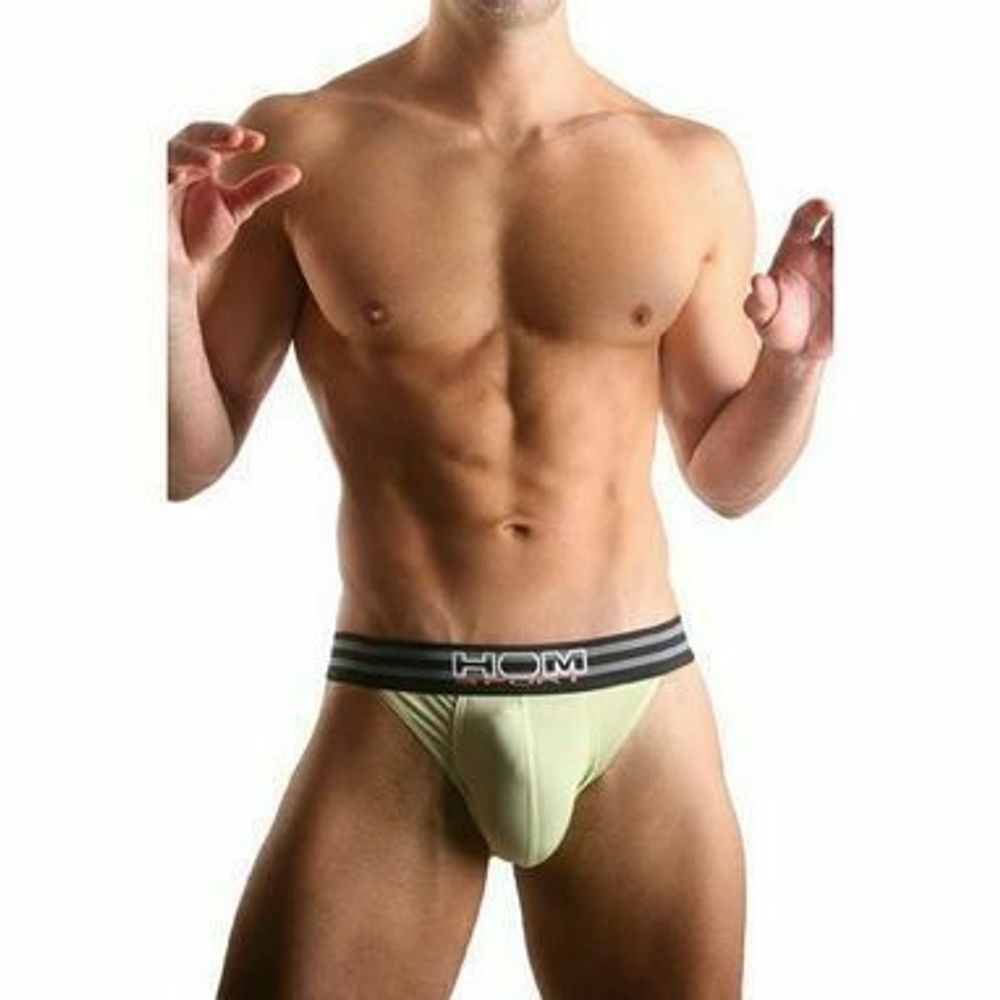 Мужские трусы танга светло-зеленые HOM Sports Color Therapy Tanga Brief Light Green