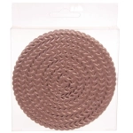 Подставка под кружку 10см в наборе 4шт «Паутинка» охра