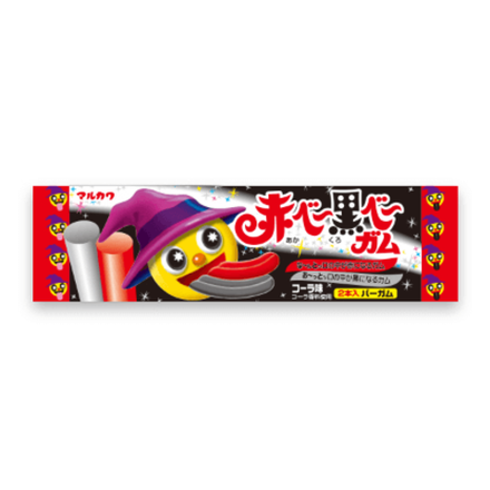 Резинка жевательная Marukawa Akabee+Kurobee (Кола) красная и чёрная, 11,8г