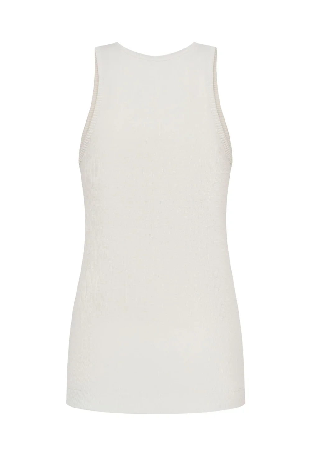 Базовая майка в рубчик, Белый